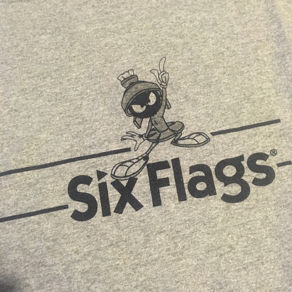 Vtg 1998 Six Flags Marvin Graphic Tee XL - Picture 3 of 7